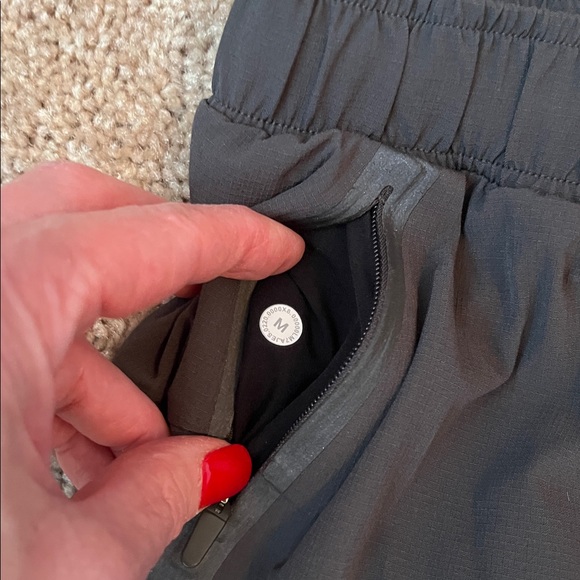 Lululemon Surge 6” Lined Gray Reflective Shorts - Picture 3 of 11